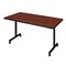 Kobe Rectangle Training Table, 48" W, 29" H, Laminate Top, Cherry MKTRCC4830CH - alternate 1